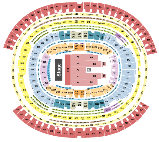SoFi Stadium Blink 182 Seating Chart