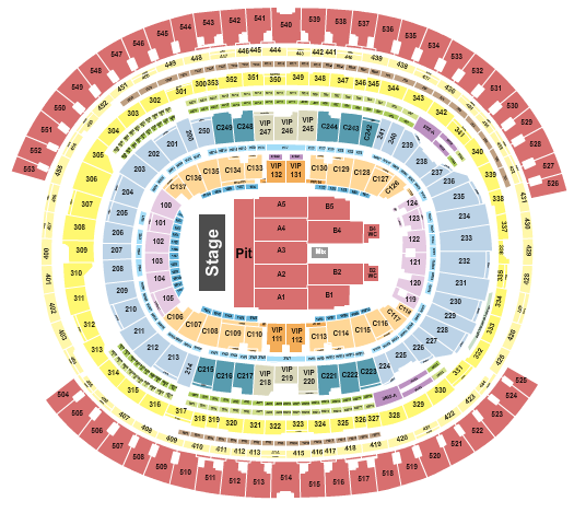 SoFi Stadium Blink 182 Seating Chart