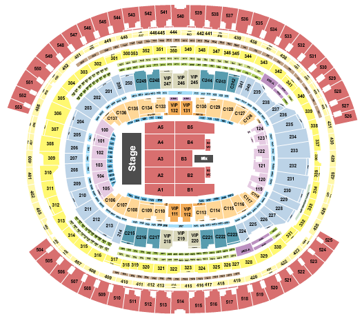 SoFi Stadium Comedy Seating Chart