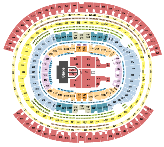 SoFi Stadium Def Leppard Seating Chart