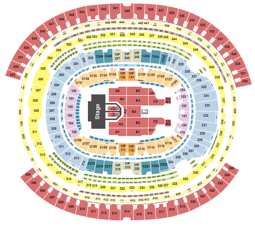 SoFi Stadium Def Leppard Seating Chart