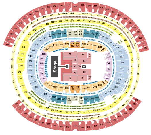 SoFi Stadium Green Day Seating Chart