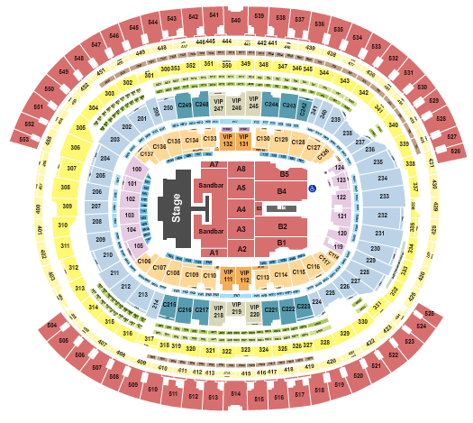 SoFi Stadium Kenny Chesney Seating Chart