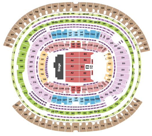 SoFi Stadium Los Bukis Seating Chart