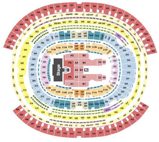 SoFi Stadium Morgan Wallen Seating Chart