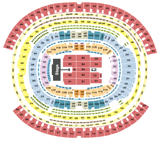 SoFi Stadium Romeo Santos Seating Chart