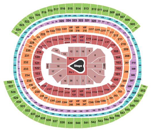 Sofi Seating Chart For Taylor Swift