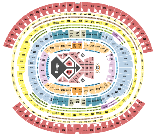 SoFi Stadium Seating Chart