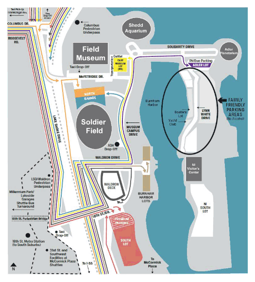 Soldier Field Parking Lot Seating Map