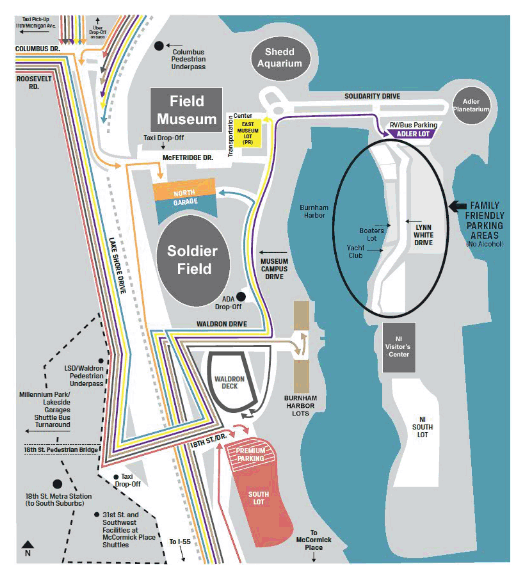 Chicago Bears Seating Chart Map at Soldier Field