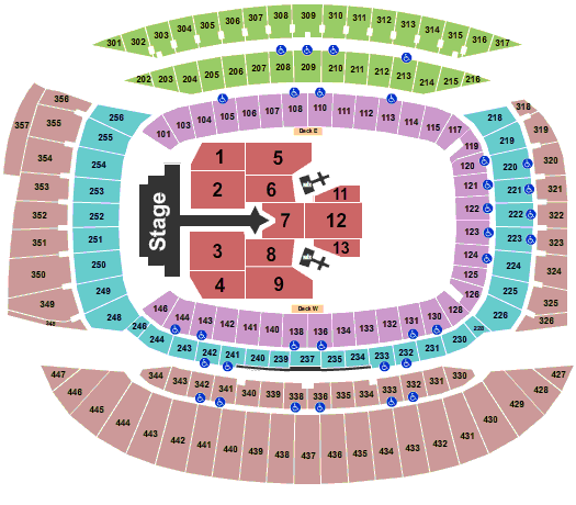 Soldier Field Justin Bieber Seating Chart