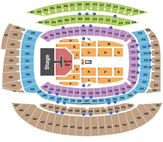 Soldier Field Kenny Chesney 2018 Seating Chart
