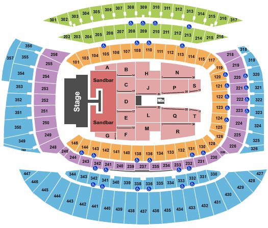 Kenny Chesney Mohegan Sun Seating Chart