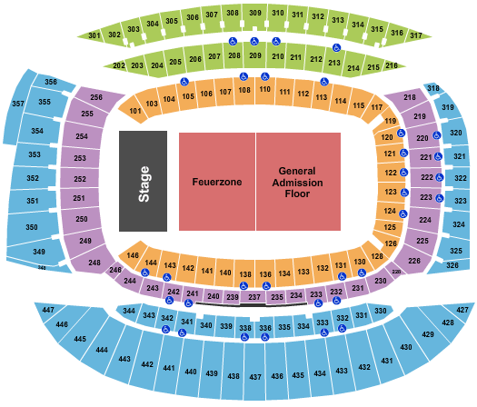 seating chart for Soldier Field Rammstein - eventticketscenter.com