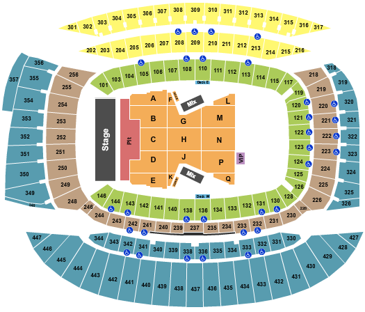 seating chart for Soldier Field Chilli Peppers - eventticketscenter.com