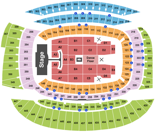 Soldier Field Pink Seating Chart