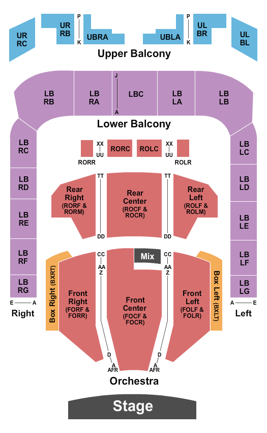 Soldiers & Sailors Memorial Auditorium Endstage 3 Seating Chart