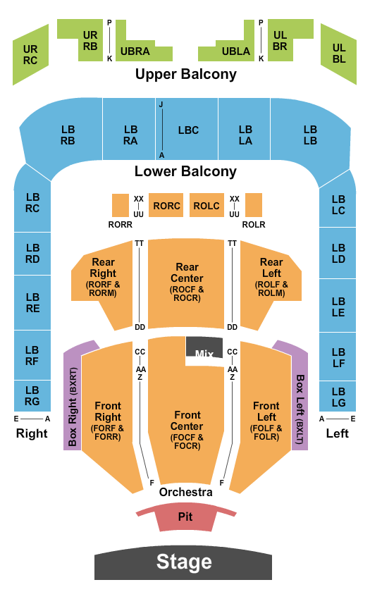 Soldiers & Sailors Memorial Auditorium Endstage 4 Seating Chart