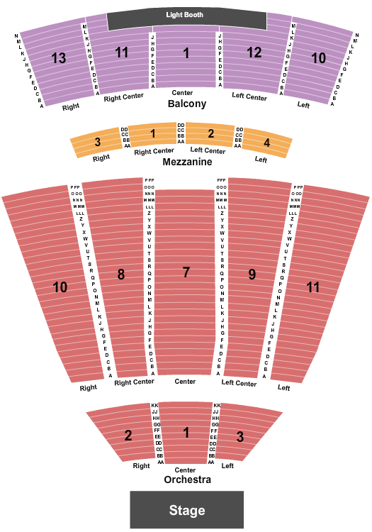 Meridian Hall Endstage 2 Seating Chart