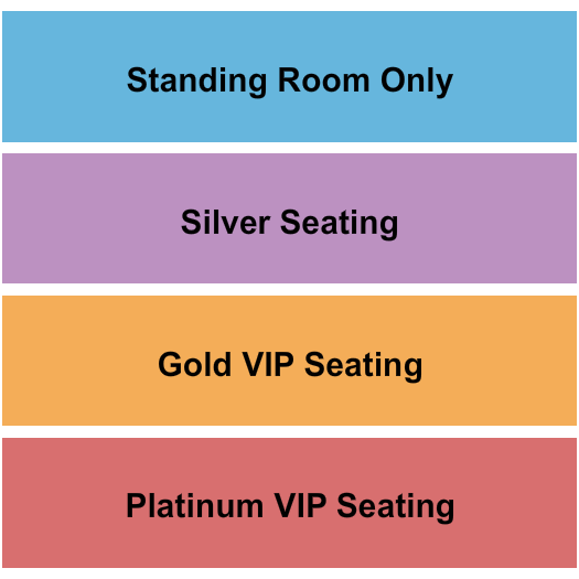 Sony Hall SRO/Seated Seating Chart