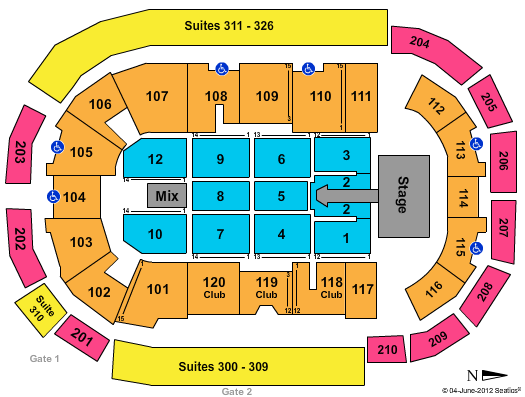 South Okanagan Events Centre Blake Shelton Seating Chart