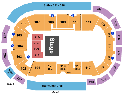 South Okanagan Events Centre Blue Man Group Seating Chart