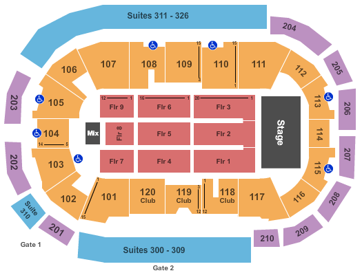 South Okanagan Events Centre Concert Seating Chart