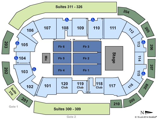 South Okanagan Events Centre Doobie Brothers Seating Chart