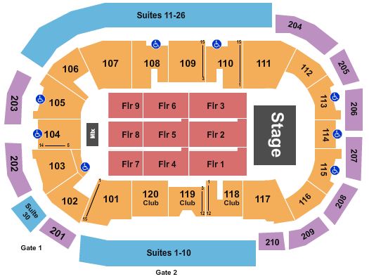 South Okanagan Events Centre Seating Chart