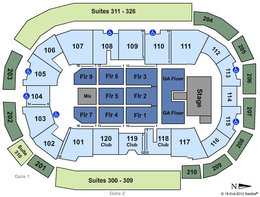 South Okanagan Events Centre Eric Church Seating Chart