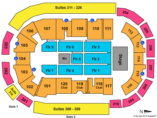 South Okanagan Events Centre John Mellencamp Seating Chart