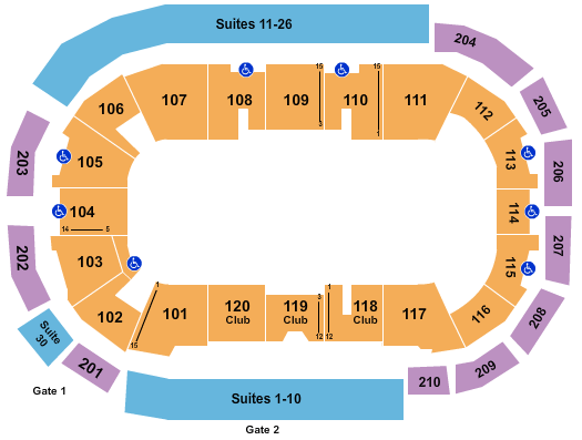 South Okanagan Events Centre Open Floor Seating Chart