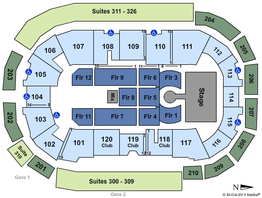 South Okanagan Events Centre The Band Perry Seating Chart