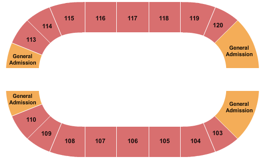Arena at South Point Hotel And Casino Open Floor & GA 3 Seating Chart