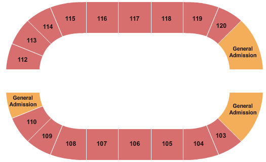 Arena at South Point Hotel And Casino Open Floor & GA Seating Chart