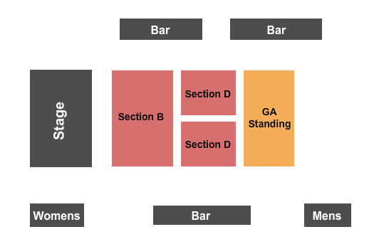 South Side Music Hall at Gilley's Endstage Seating Chart