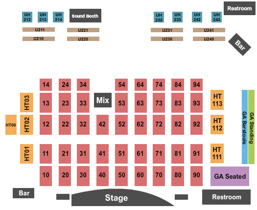 Southwest Florida Performing Arts Center Endstage 3 Seating Chart