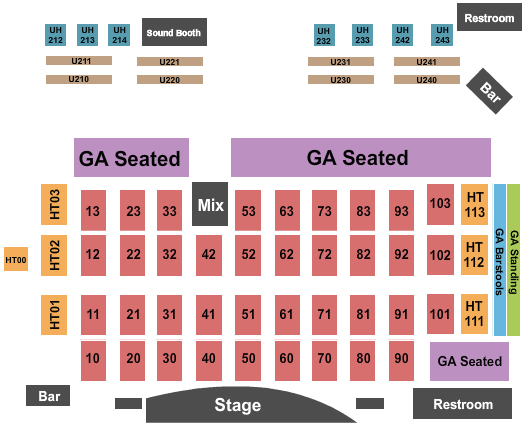 Southwest Seating Chart