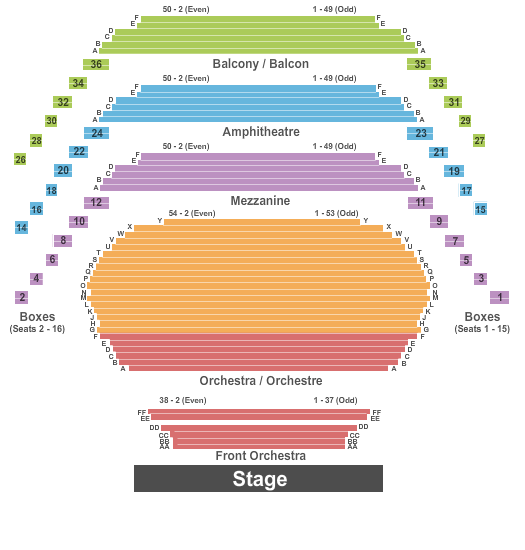 Elf In Concert Southam Hall at National Arts Centre Seating Chart
