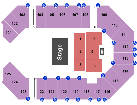 seating chart for The Corbin Arena - KY Dwight Yoakam - eventticketscenter.com