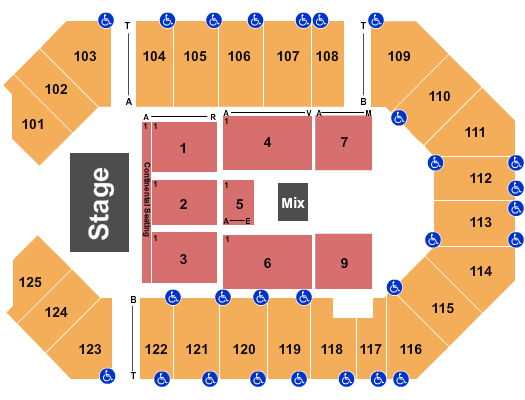 The Corbin Arena - KY Hank Williams Jr Seating Chart