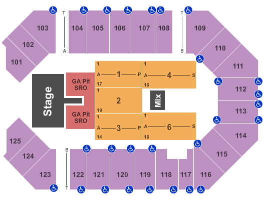 The Corbin Arena - KY Lee Brice & Justin Moore Seating Chart