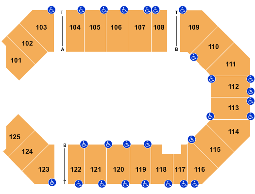 The Corbin Arena - KY Open Floor Seating Chart