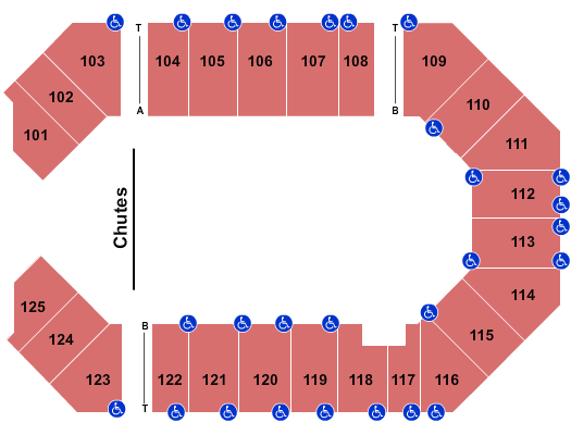 The Corbin Arena - KY Super Bull Seating Chart