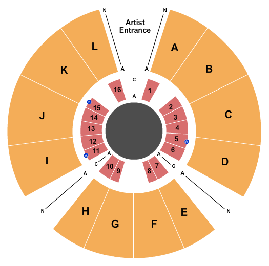 Red Bird Mall Center Stage Seating Chart