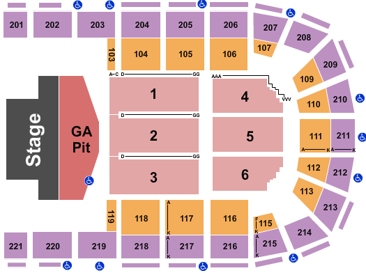 Southwest Motors Events Center at Colorado State Fair Seating Chart