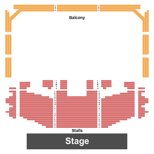 Spa Theatre & Royal Hall Floor & Balcony Seating Chart