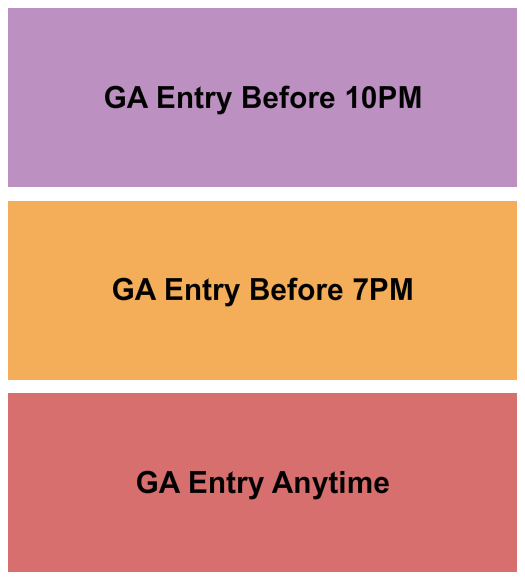 Space Park Miami GA Timed Seating Chart