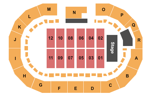 Spanish Fork Fair Grounds Arena End Stage Seating Chart
