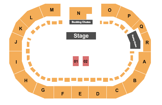 Spanish Fork Fair Grounds Arena Endstage 2 Seating Chart